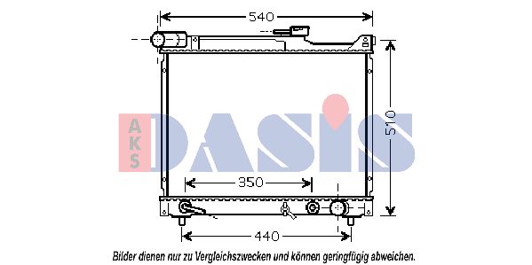 AKS DASIS Радиатор, охлаждение двигателя 320025N